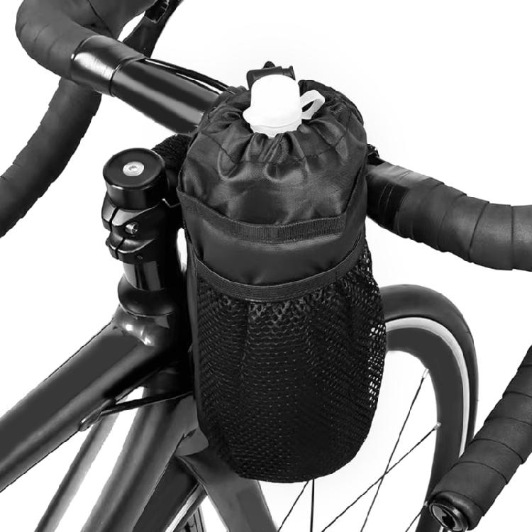 Bike Handlebar Stem Bag Cup Drink Holder Insulated Stem Bag Bike Storage Pouch