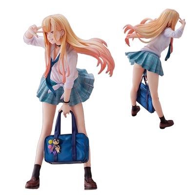 21CM Kitagawa Marin Figur Anime Sono Bisque Doll wa Koi O Suru Niedliche Japanische Uniform Animation Modell Spielzeug Sammlung Ornamente PVC
