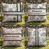 Beautiful Retro Flowers Cushion Cover Home & Car Dual-Scene Pillow Cover: Reversible for Premium Comfort