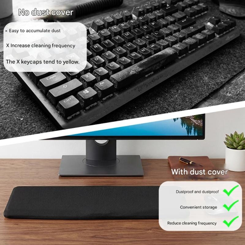 Keyboard Dust Cover Full Standard Size PC Keyboard Stretch Fabric Dust Keyboard Sleeve Gaming Keyboard Accessories