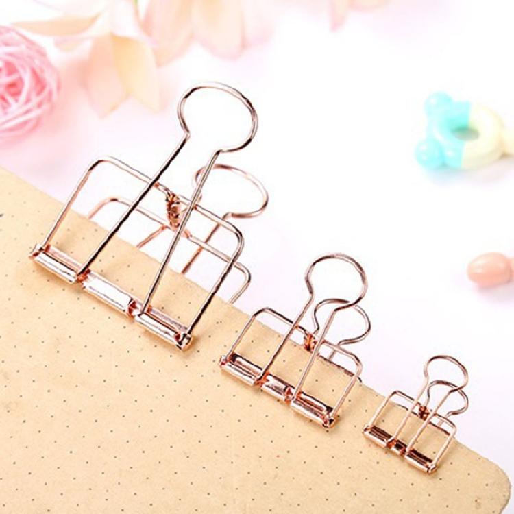 14 Pcs Long Tail Binder Clips Hollow Out Document Clips Metal Wire Clips Stationary Clips for Office