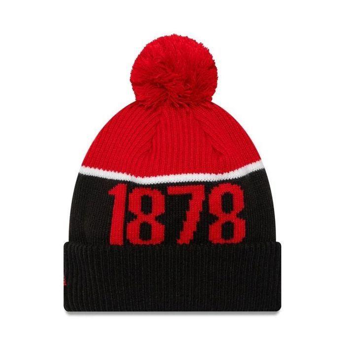 Black Knitted Bobble Hat Manchester United Fc Sport New Era One Size Fits All