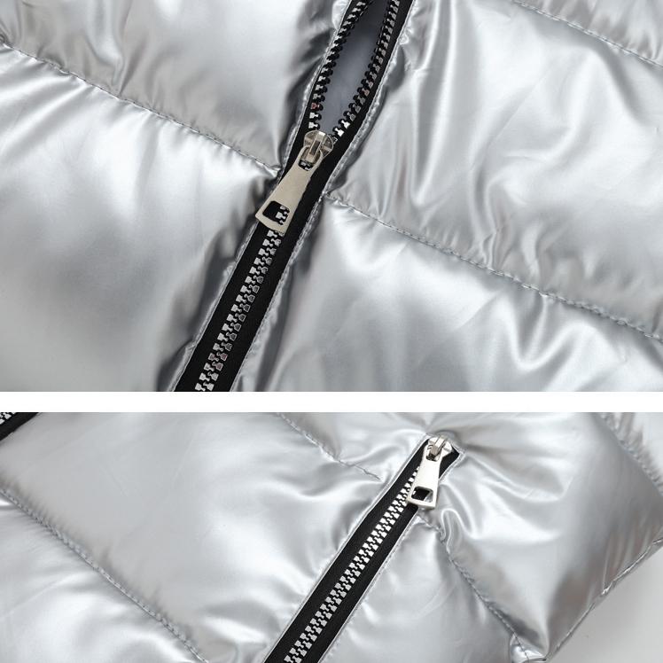 New Men  Sleeveless Padded Jacket Men Shiny Hooded Slim Casual Winter Vest for Men Short Vest Waistcoat Plus Size 5XL