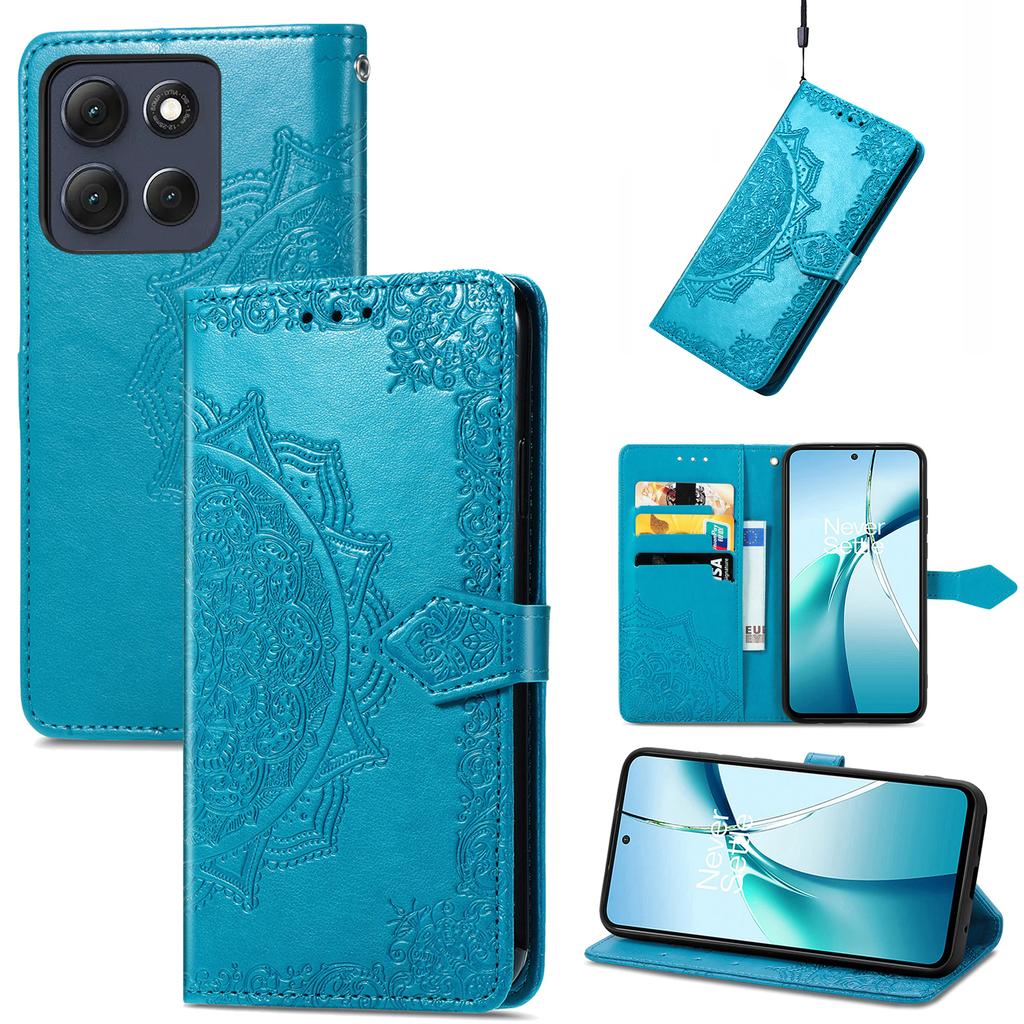 For Motorola Moto G86 5G Wallet Case Mandala Flower Leather Phone Cover Stand