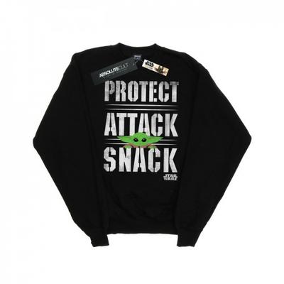 Herren The Mandalorian Protect Attack Snack Sweatshirt