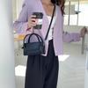 IELGY Women's Textured Handbag, Korean Retro Messenger Bag