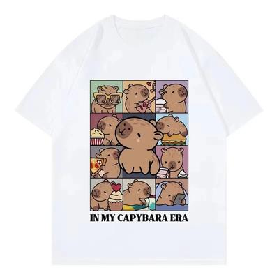 In My Capybara Era TShirt Men Casual Clothing Fashion Y2k Short Sleeve Tshirt Summer Casual Loose Streetwear Printed TShirts