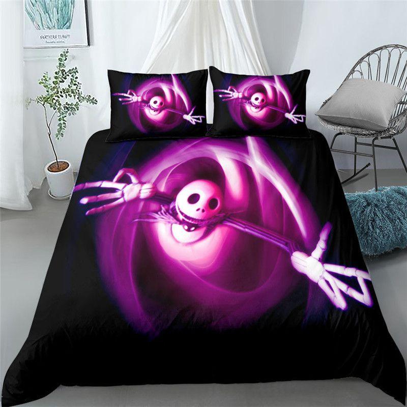 The Nightmare Before Christmas Bedding Set Duvet Cover Pillowcase Soft Material Us/eu Sizes