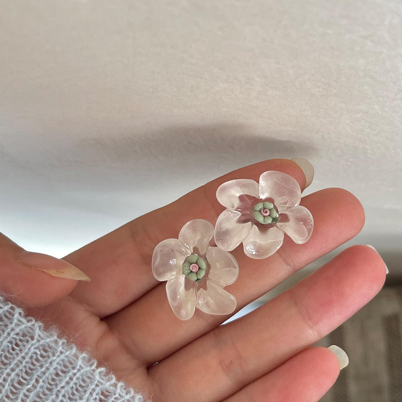 

Чисто белые супер фея цветочные серьги женские простые весенне-летние универсальные высококлассные серьги-гвоздики модные и свежие серьги с темпераментом