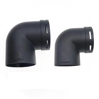 Aquecedor de carro 75mm /60mm para 5KW D4/2KW D2 Aquecedor de estacionamento Conector de saída de cotovelo de tubo de ar em forma de L de plástico para Webasto Eberspaecher