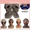 Unik design Alien-maske for Halloween Fullhode Alien-maske med skremmende funksjoner
