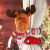 Cartoon Santa Christmas Curtain & Backdrop Hanging Ornament for Home Decorations