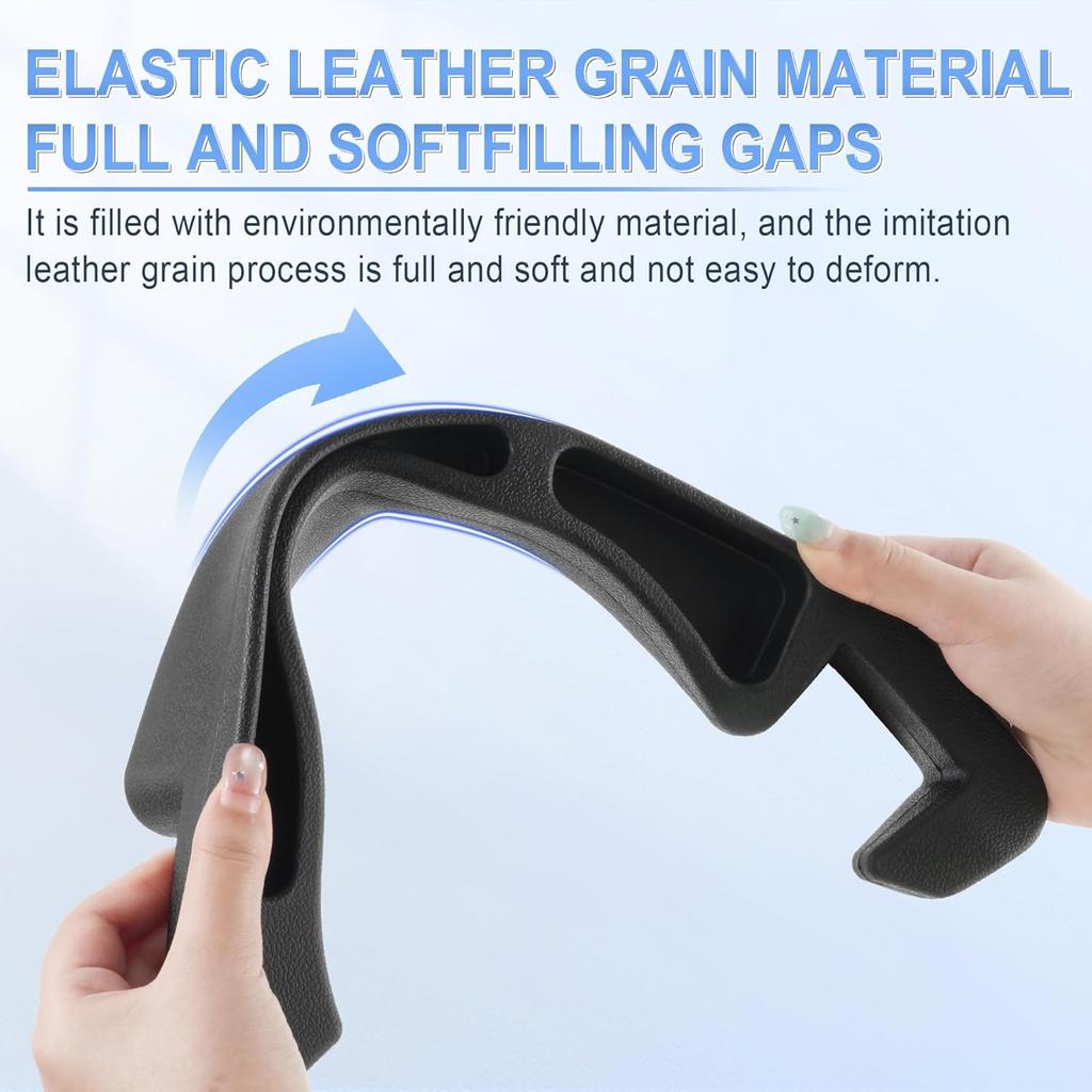 GaRhomxy 2PCS Car Seat Gap Filler Organizer, Universal Fit Gap Stopper For Cars SUV Truck, Prevent Drop Between Seat & Console, Anti-Slip Foam With