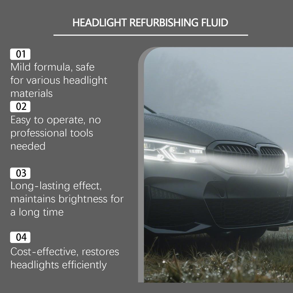 Car Lamp Agent - Cleans And Restores The Car Lamps From Fading In The Future.200ml