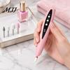 Adjustable Speed Nail Drill 2-In-1 Electric with 5 Bits, 5-Speed Cordless Manicure File Compact Care Tool UV LED Lamp, USB Rechargeable for