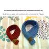 Korean Style Knitted Pet Kittens Puppies Teddy Dog Scarfl Autumn Winter Warm Fashion Decoration Bow Scarf Pet Accessories