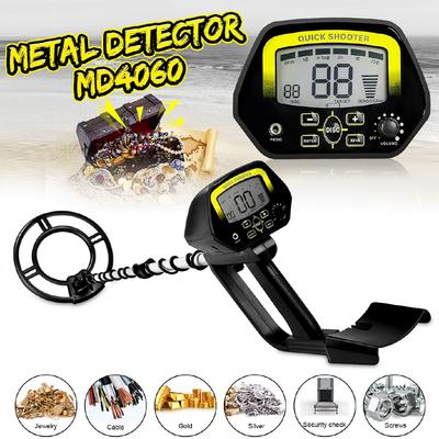 Detector de Metales Subterráneo MD4060 Buscador de Clavos de Oro Herramienta Excavadora de Tesoros y Joyas