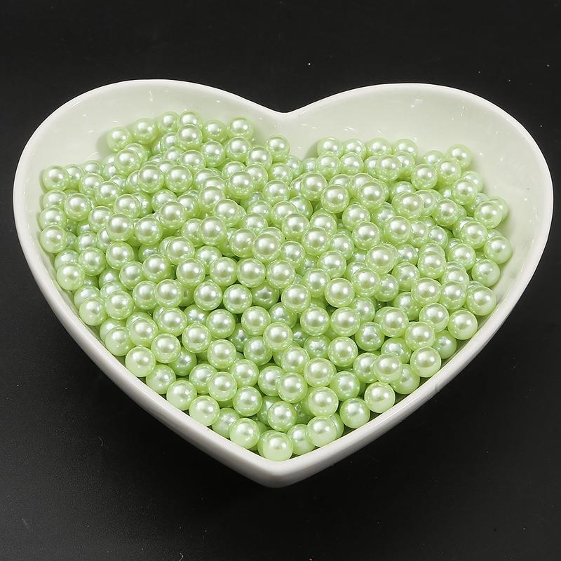 2-18Mm Non-Porous Abs Color Imitation Pearl Loose Beads Diy Handmade Glue Filler Accessories