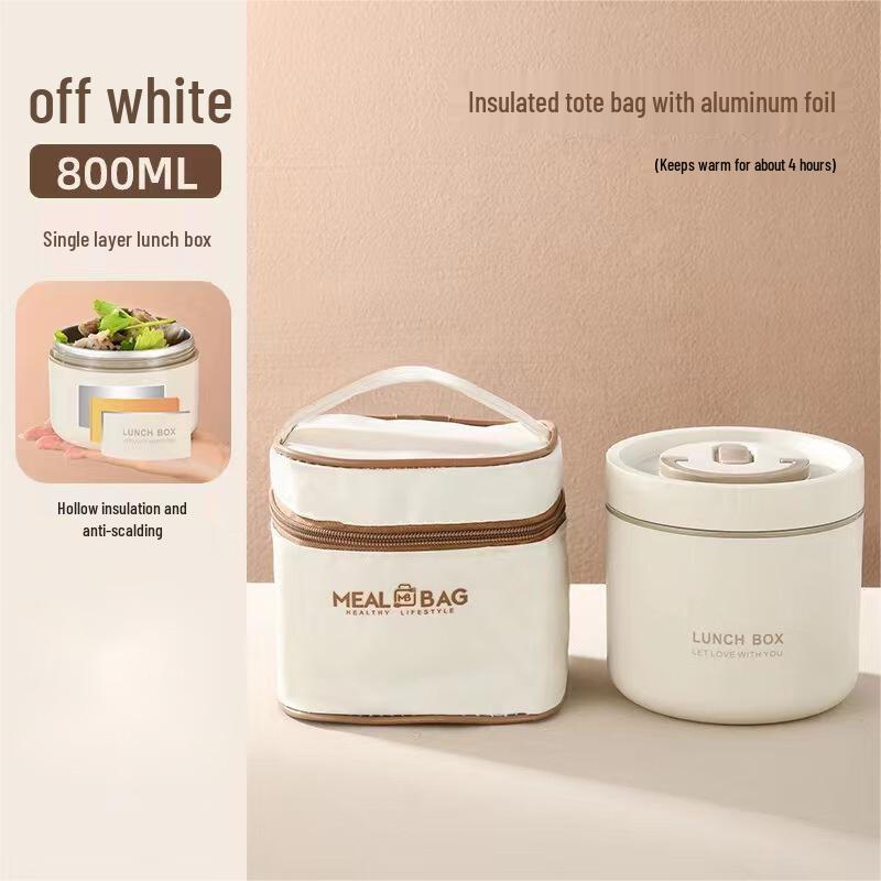 Qianxing 304 Stainless Steel Round Japanese Sealed Lunch Box with Bag