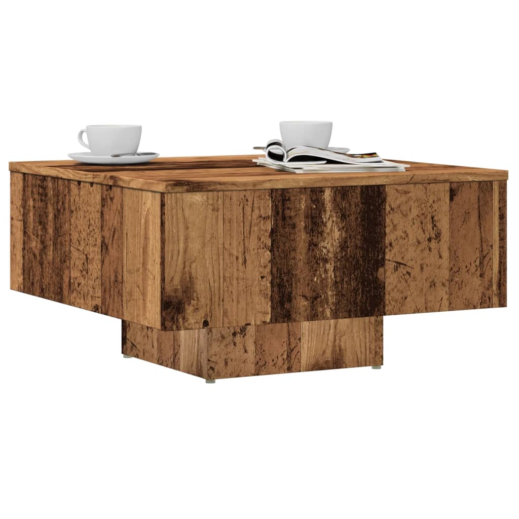  Coffee Table, Old Wood, 60x60x31.5 Cm, Chipboard