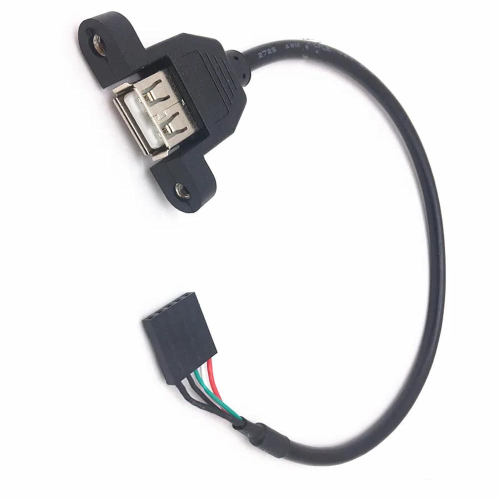 USB 2.0 Panel Mount to 5Pin Motherboard Header Extension Cable