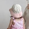 Breathable Kids Shawl Sunhat Cartoon Animals Children Fishman Hat  1-5 Years Old