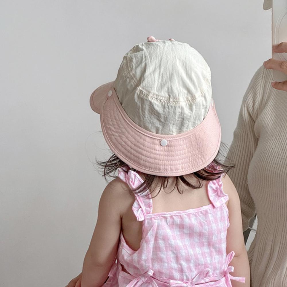 Breathable Kids Shawl Sunhat Cartoon Animals Children Fishman Hat  1-5 Years Old