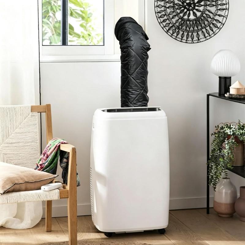 Portable Air Conditioner Hose Cover, Fabric Insulation Sleeve for Bedroom Hose Zone and Indoor Room Comfort Use