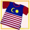Merdeka 3D Graphic T-Shirt For Kids Featuring Malaysia Flag Print For Independence Day