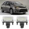 1 Pair LED Number License Plate Light Lamp Fit for Toyota Corolla 2014