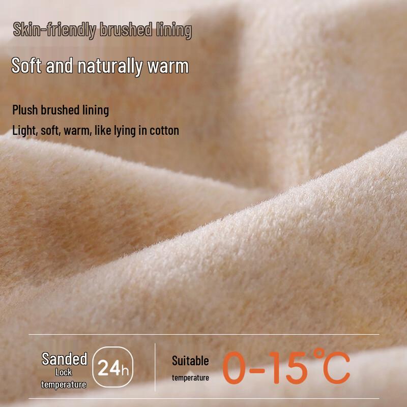 Duqingmao Damen V-Ausschnitt Maulbeerseide Kaschmir Thermounterwäsche Oberteil