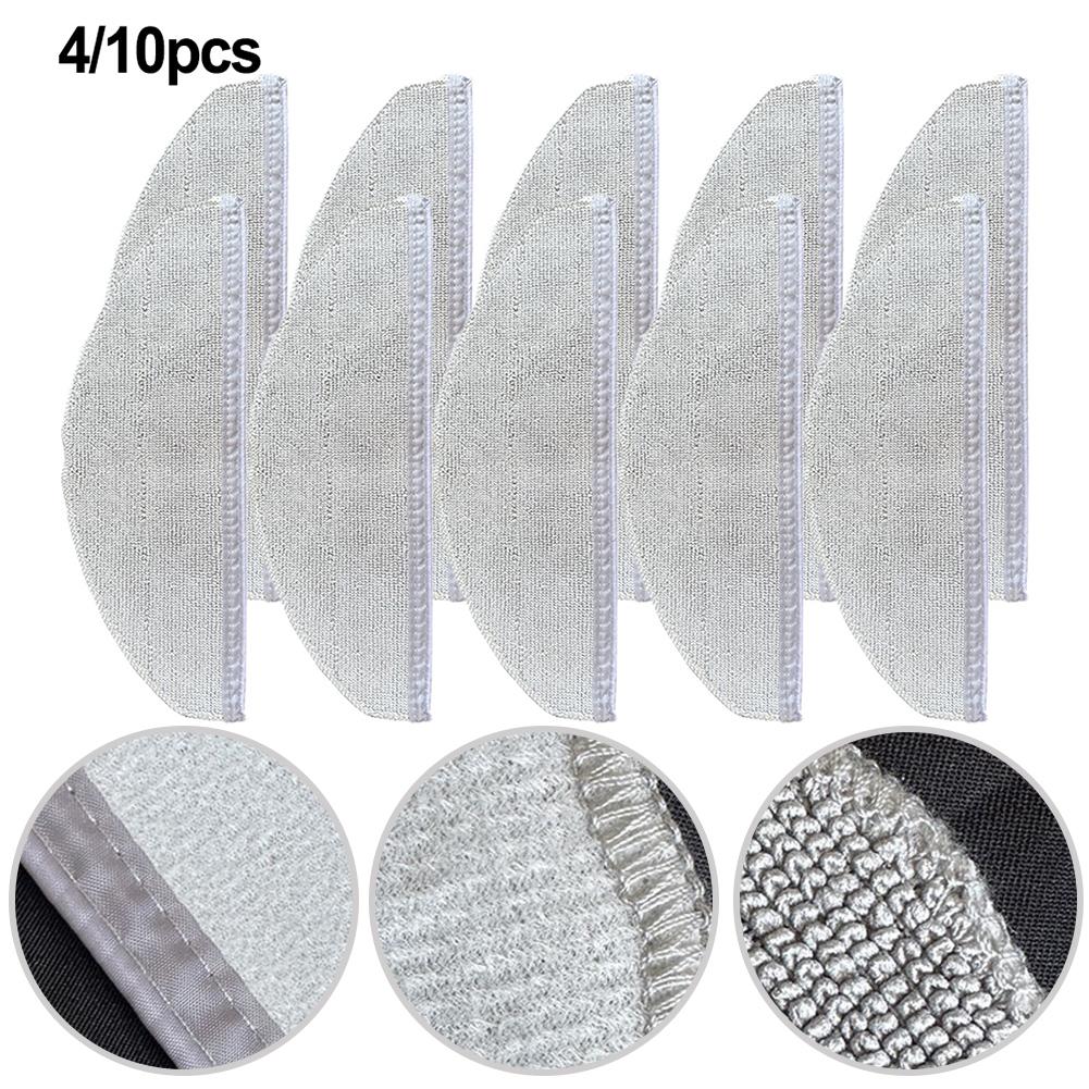 4 /10 Pcs Mop Cloths For Eufy L60 For Hybrid Robot Vacuum Cleaner Accessories Household Supplies Cleaning Spare To Replace