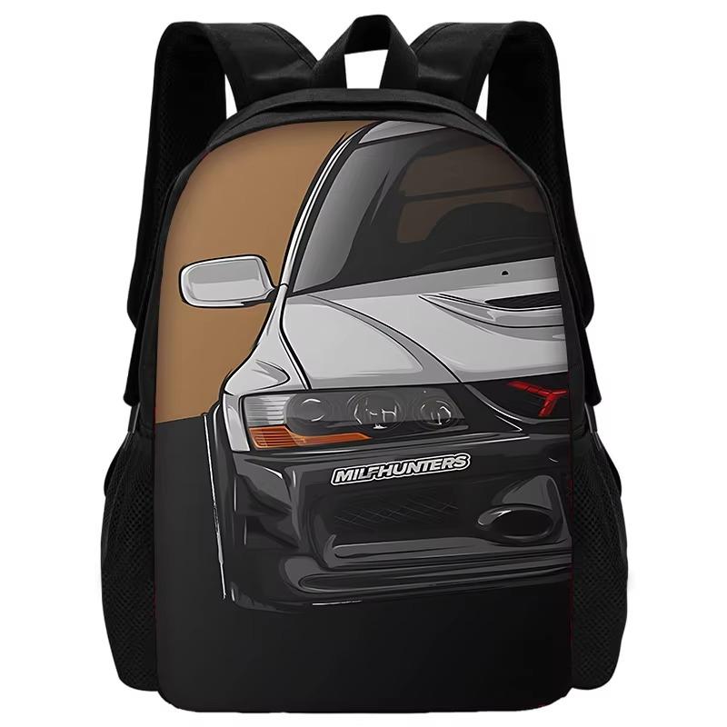 JDM Auto Kinder Schoolrugzak met Lunchtassen, Etui, Schooltassen voor Jongens Meisjes Beste Cadeau