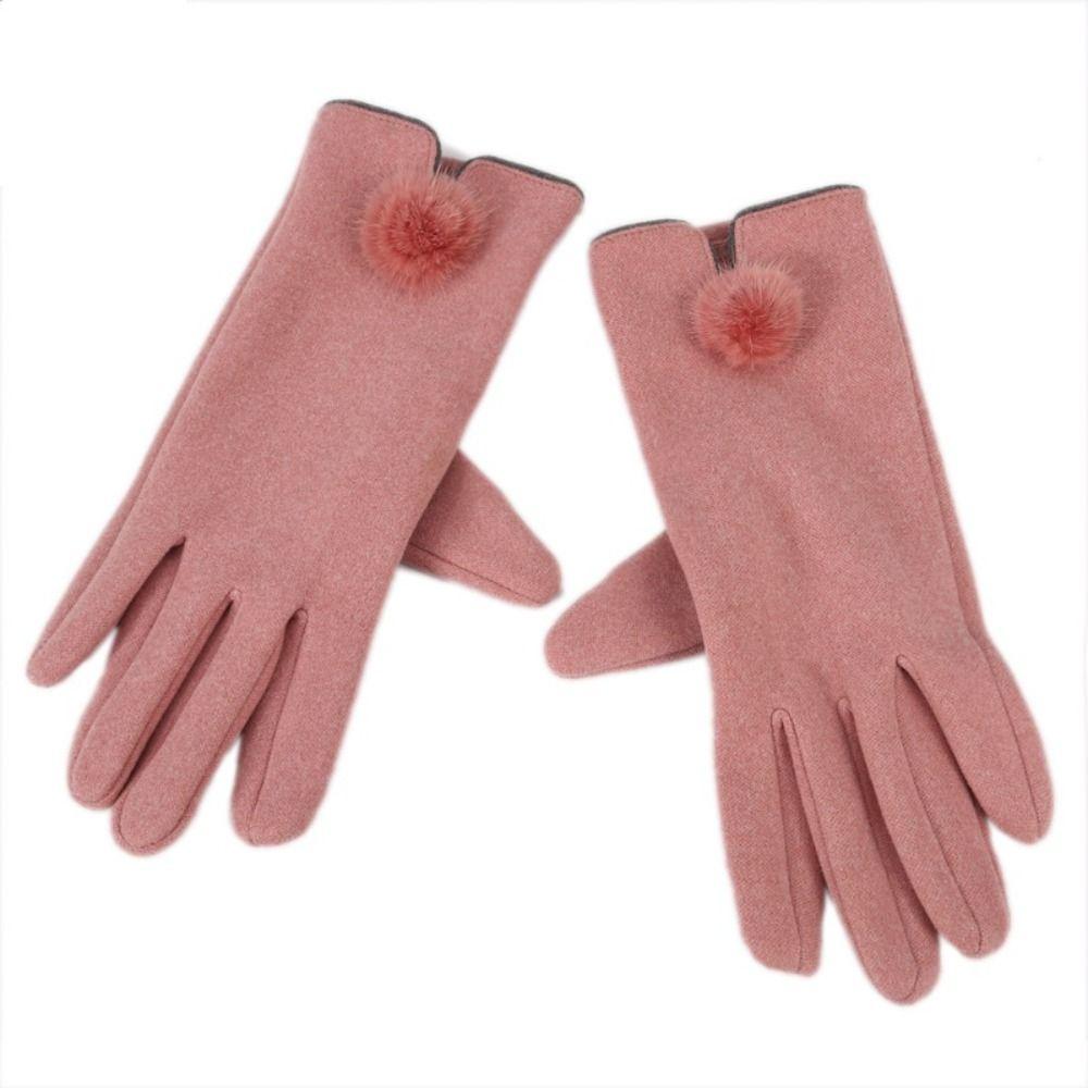 Gants d'hiver en fausse fourrure de lapin pour écran tactile, chauds, pour la conduite, moufles, gants pour nouvel étudiant, cadeau pour filles