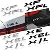 for ABS Black Silver Car Letter Rear Trunk Decals Emblem Badge For Jaguar XF XFL XE XEL XJI Logo Type S-Type F-Type Accessories Q4