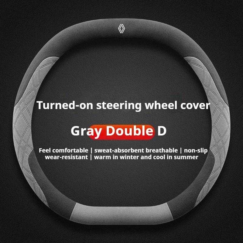 Per Renault 2026 Nuovi Copricerchi Coprivolante Auto in Camoscio per Renault Espace Austral Rafale Scenic Megane E-Tech 5 2024 2025