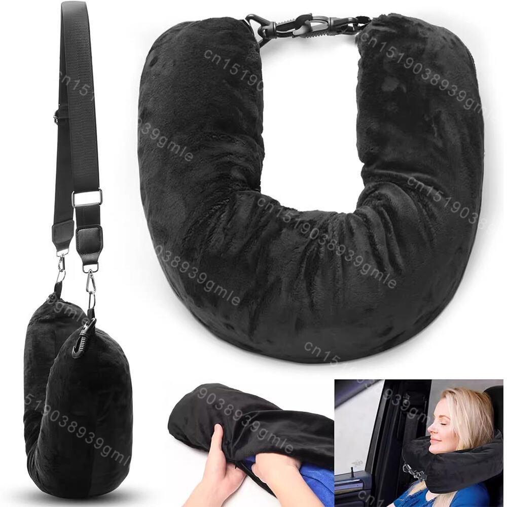 Neck Pillow Stuffable Clothing Travel Neck Pillowcase Portable Travel Neck Pillow Support Outdoor Adjustable Neck Support Pouch Tool