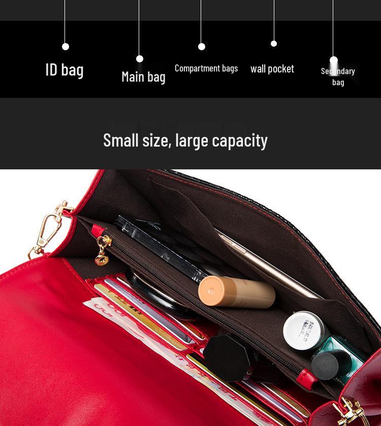2025 Women's Genuine Leather Clutch: Fashionable Large Capacity Crossbody Handbag