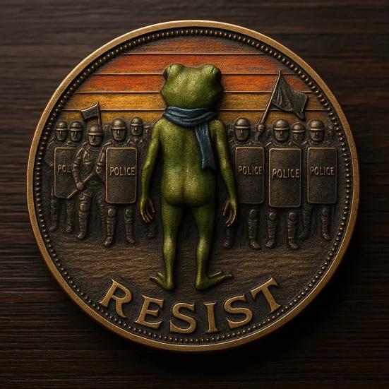 Yousheng Portland Frog Coin Vintage Frog Resist Coin Commemorative Inspirational Challenge Coin Collectible Gift for Inspiration Support Free Spirits