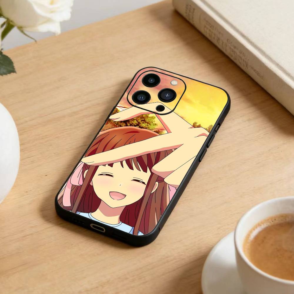 Anime F Phone Case For iPhone 17 16 15 14 13 12 Max Plus Silicone Black Cover