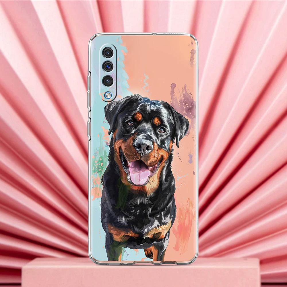 Phone Case For Samsung A56 A36 A26 A24 A16 A14 A12 A32 A50 A70 A20E A22 A40 A34 A54 A42 A52 5G A04s A06 Cover Rottweiler Dog
