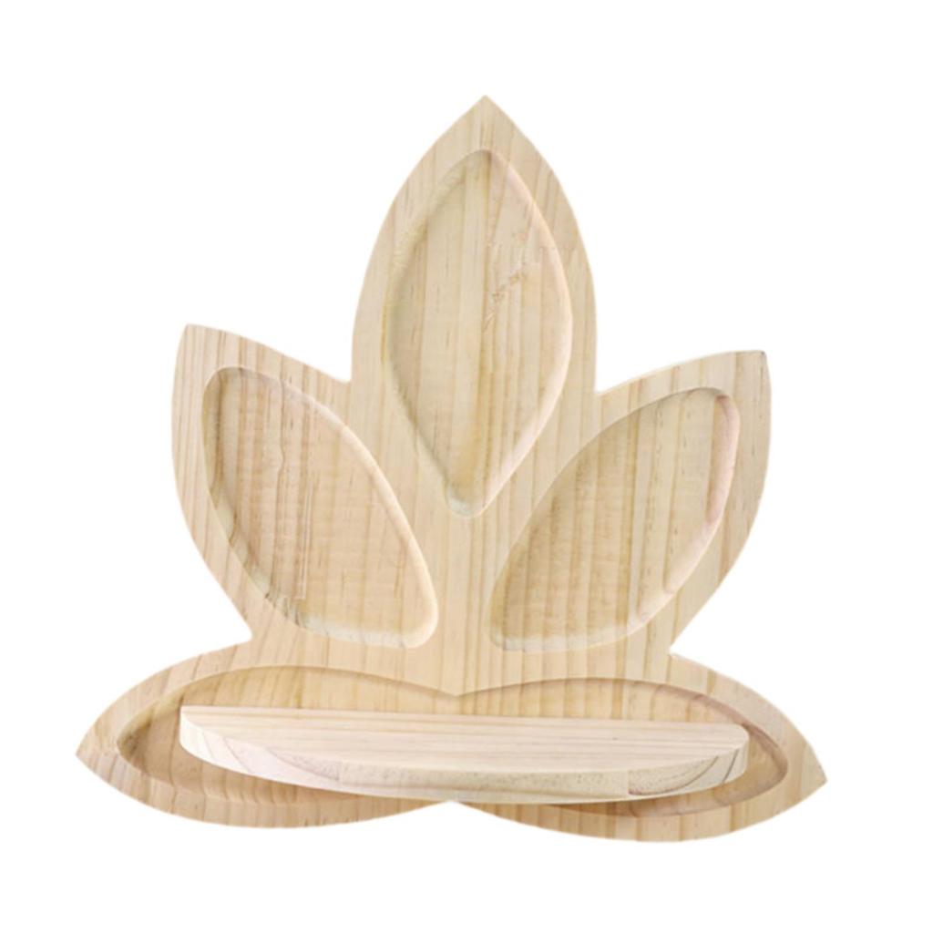 Wall Shelf Flower Pot Rack Cute Rustic Versatile Home Decoration Wood Floating for Living Room
