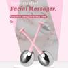 2pcs Facial Ice Globes Stainless Steel Facial Massage Reduce Puffiness Eliminate Fine Lines Ice Globes for Facial Skin Care