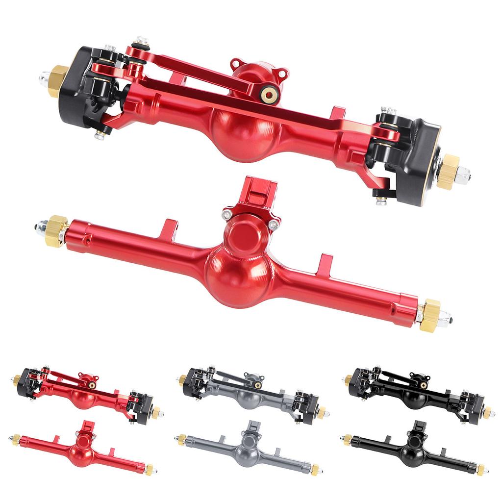Metal Front and Rear Axle Assembly Chassis Upgrade and Reinforcement Increased Weight for 1/24 Axial SCX24 RC Car Toy Parts