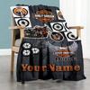 Harley-davidson Motorcycles Customize Text Blanket Lightweight Personalized Blanket Ultra-Soft Suitable for Picnics Seaside Livingroom Office Chair