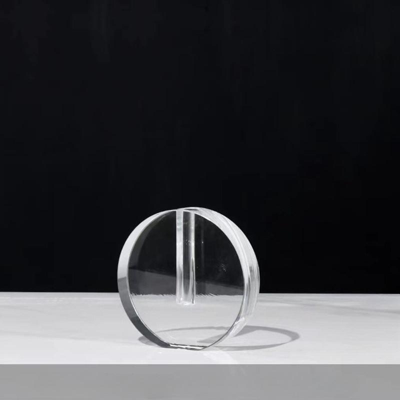 Creative Geometric Vase Transparent Circle Terrarium Glass Vase Crystal Ball Flower Arrangement Hydroponics Home Decoration