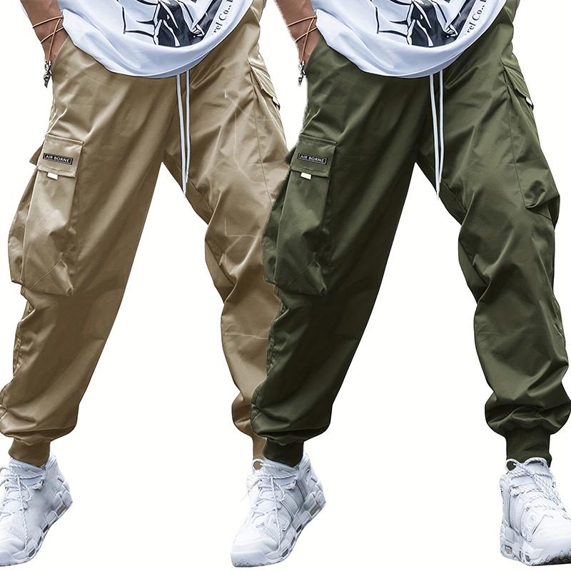 High Quality Cotton Fashion   Casual Al Cargo Pants Streetwear Harajuku Joggers Men Sports Trousers