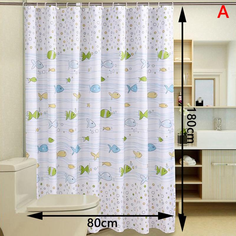 

Душевая занавеска из толстого пластика, водонепроницаемая, мультяшная, для ванной, с плесенью, душевая занавеска