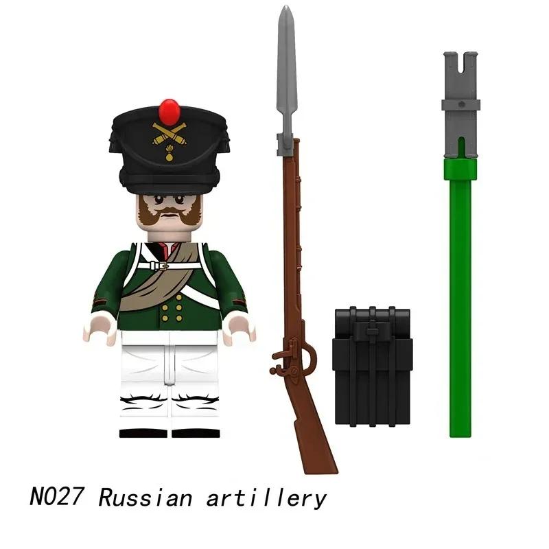 1 KS/Napoleonské války Vojáci Stavební kostky WW2 Figurky Francouzský Britský Fyzilír Pušky Zbraně Hračky Pro Děti