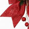 1PC 25X30cm Christmas Bow Hanging Bowknot Pendant Xmas Tree DIY Decoration For Wedding Party Decoration New Year Gift Bow Crafts
